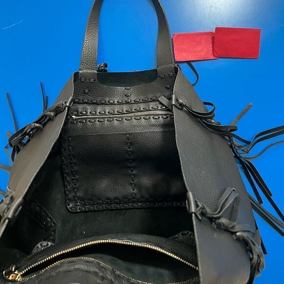 Valentino Fringe Tote. PRISTINE condition! - Picture 3 of 3